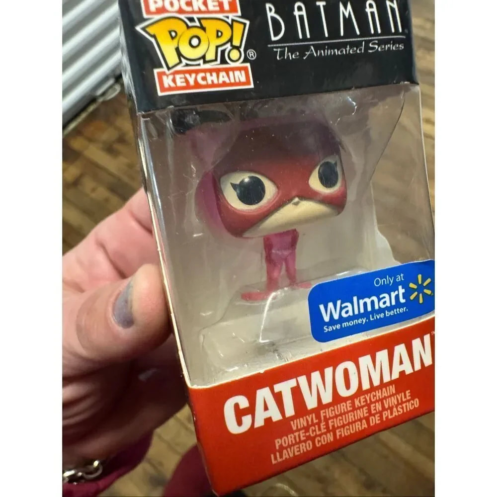 Catwoman heart valentines funco pop keychains nib mini bag charm decor backpack